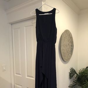 Navy High-Low Dress